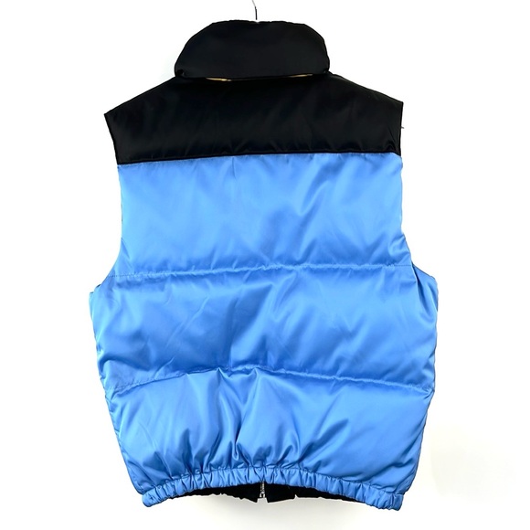 Prada Blue and Yellow Colour-Block Puffer Vest - Picture 3 of 12